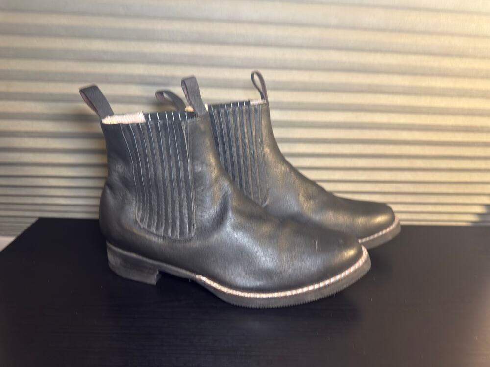 Kickers Oxford Chic Black Leather Chelsea Ankle Boots Women’s 8.5